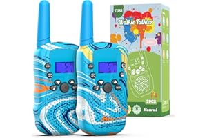 Walkie Talkies für Kinder, Kearui Walkie Talkie Kinder ab 3-12 Jahre, Walky Talky Kinder mit 8 Kanäle, LED Taschenlampe, Klare Stimme und 3 Meilen Reichweite für Abenteuer, Camping, Wandern