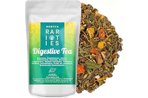 HORTIA DIGESTIVE TEA | Tisana Digestiva a base di Melissa, Camomilla e Finocchio | Depurativa e Sgonfiante per Pancia Piatta | Confezione Regalo Salva Aroma | Gusto Camomilla