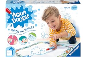 Ravensburger 4565 Aquadoodle Animals - Erstes Malen für Kinder ab 18 Monate - Malset für fleckenfreien Malspaß mit Wasser - inklusive Matte und Stift
