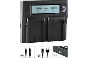 SK GAMES SK LCD Dual Doppel Akku Ladegerät für Canon LP-E6 LP-E6N LP-E6NH passend zu EOS R 5D 5DS R R5 R6 Mark II R7 Ra 6D 7D Mark II III IV 80D 90D XC10 XC15