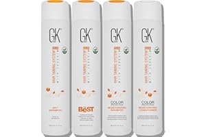 ‎GK HAIR GK HAIR Global Keratin The Best Professional Hair Kit (300 ml/10.1 fl oz) for Straightening, Straightening Keratin Treatment - For Silky, Straight Natural Hair - New Formula