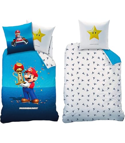 XYOK Yoshi Bedding Sets Fan Item Duvet Cover and Pillowcase Kids Teens Bedding Sets Duvet Cover for Birthday (Yoshi, Single 135x200