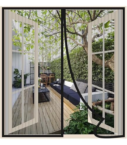 Zanzariera Magnetica Per Finestre - Nero, 120x150 Cm, Antizanzare Senza Fori - Foto 2