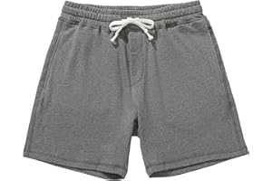 Amy Coulee Sporthose Herren Kurz Baumwolle Jogginghose Trainingshose 5,5" Sport Fitness Sweat Sommer Shorts mit Taschen