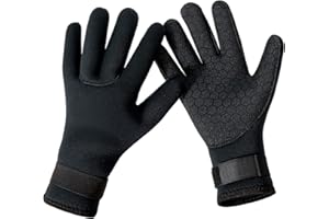 YDQUANI Wetsuit Gloves 3mm Neoprene Diving Gloves Thermal Anti-slip Scuba Gloves for Women Kids Snorkeling Kayaking Swimming Surfing Fishing