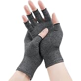 ACWOO Arthritis Gloves, 1 Pair Anti-Arthritis Compression Gloves, Fingerless Gloves to Increase Circulation, Ideal for Reliev
