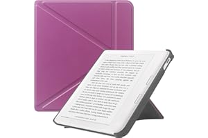 HGWALP Coque Compatible avec Kobo Libra Colour (2024) 7 Pouces Ebooks, Étui Ultra - Mince et léger avec réveil/Sommeil Automatique et Support pour Kobo Libra 2 (2021)-Purple