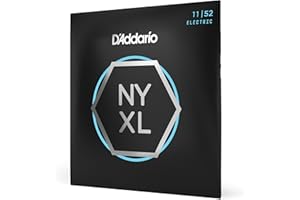 Struny do gitary elektrycznej D'Addario NYXL1152 z niklowaną owijką, średnia góra/ciężki dół, 11-52