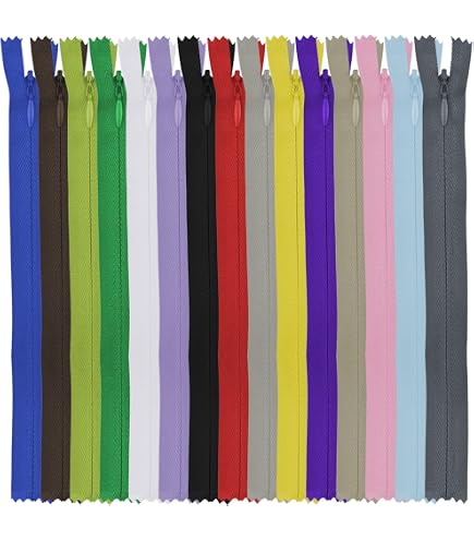 Lot De 10 Fermetures éclair Invisibles En Nylon 40 Cm - Pour Couture Vêtements, Jeans, Robes, Sacs (5 Couleurs) - 4
