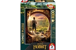Schmidt Spiele 58552 Der Hobbit, Leaving Bag End, puzzle 1000 elementów, wielokolorowe