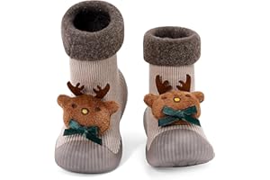 MK MATT KEELY Scarpe Calzini Antiscivolo Inverno Bambino Scarpe Primi Passi Grip Neonato Pantofole Caldo Bambini