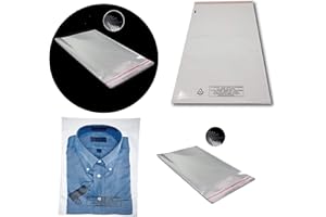 UNIVERS GRAPHIQUE lot 100 Sachet Plastique de Conditionnement Emballage 270 x 380 mm+40 mm FERMETURE ADHÉSIVE Repositionnable Pochette de Protection Ultra Transparent Brillant pour Emballer Conditionner un Produit