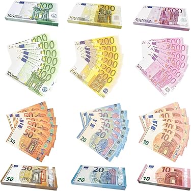 Eurobiljetten in portefeuille | Set van 40