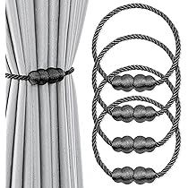 Fermatende Magnetici 4 Pezzi Beige 47x10 Cm - Per Tende Oscuranti E Decorazione - Foto 6