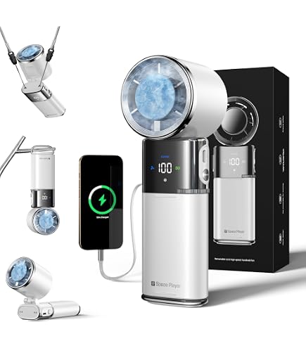 Ventilateur De Ceinture Portable MF-01 - 3 Vitesses - USB Rechargeable - Pour Cou, Taille Ou Poignée - Idéal Randonnée, Pêche