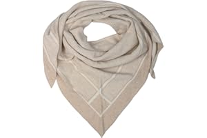 Cashmere Dreams Dreieckstuch mit Kaschmir - Hochwertiger Schal mit Labyrinth für Damen Jungen und Mädchen - XXL Hals-Tuch und Damenschal - Strick-Waren für Sommer und Winter