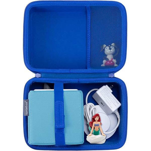 Housse Rigide Kwmobile Pour Figurines Tonies - Transport Jusqu'à 20 Figurines, Filets Intérieurs, Poignées - Rouge
