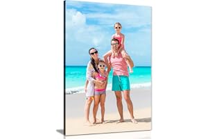 1 Photo Portrait Personalised Canvas Print – Custom Photo Wall Art – Multiple Sizes via “Customise Now” – Custom Printed Gift