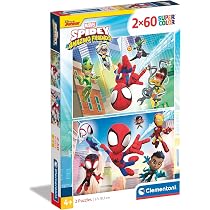 Clementoni Supercolor Puzzle Mickey And The Roadster Racers – 2x20 Teile, Ab 3 Jahren | Leuchtende Farben