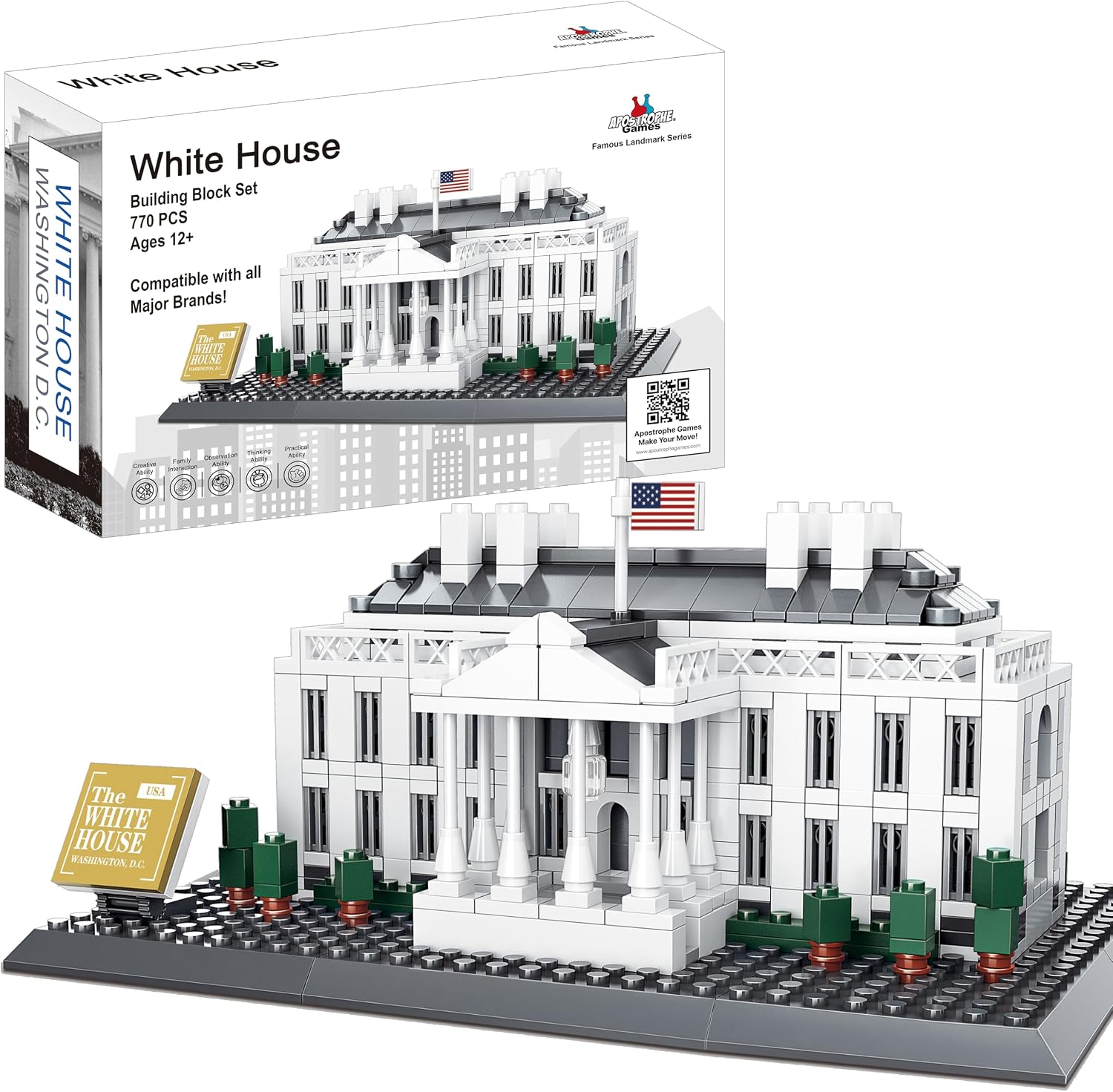 Apostrophe Games Casa Blanca (White House) - Bloques de construcción (770 Unidades)