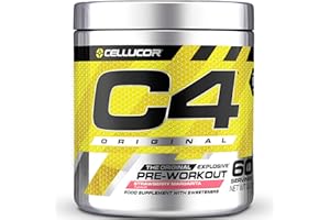 CELLUCOR C4 Original - Suplemento en polvo para preentrenamiento - Strawberry Margarita | Bebida energética para antes de entrenar | 150 mg de cafeína + beta alanina + monohidrato de creatina | 60 raciones