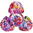 Premsons® Hand Spinner Desk Toy - High Speed Smooth Finger Spin Sensory Fidget Stress Relief Game Play for Kids & Adults - Birthday Party Gift - Metal - Rainbow Splash Triangular Head