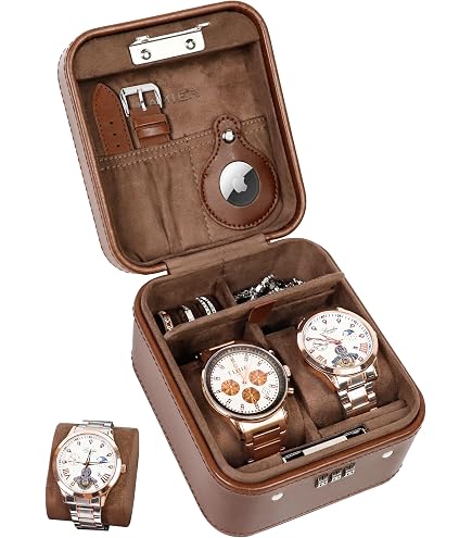 ROTHWELL Uhren-Etui Für Reisen | Bis 55mm | Mit Mikrovelours-Innenfutter