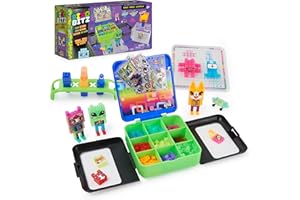 Pixobitz, Neon-Studio con 600 Perline adesive ad Acqua, Decorazioni e Accessori 3D Senza Calore, Giocattolo per Bambini Fai da Te, Medio, 6064682