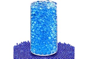 kitudaty Gel Wasserperlen Blau füR Kinder, 10.000 Stück Wasserperlen für Kinder, Pflanzen Wiederverwendbare Wasserperlen für Vase Füller, Gelperlen für Blumen, Garten und Pflanzen für Dekoration