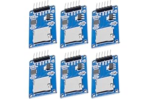 APKLVSR Module de carte Micro SD TF - Lecteur de carte SPI - Micro mémoire SD TF - Module de lecteur de carte mémoire avec puce de conversion de niveau pour Arduino (6 pièces)