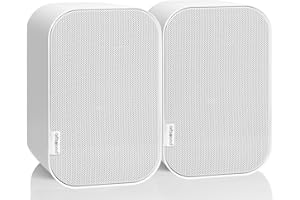 Artsound UNI30, Ensemble de 2 Enceintes passives, Enceinte HiFi 2 Voies, 20-60 Watts, Support Mural avec Articulation à rotule, Convient pour des espaces jusqu'à 40 m² tels Que Cuisine, café,