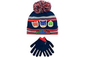 PJ Masks Kids Winter Hat and Gloves Set Blue One Size
