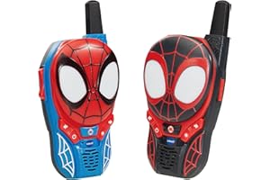 VTech Spidey and His Amazing Friends: Spidey-Sense Walkie-Talkies, Official Character Walkie Talkies, Features Spidey & Spin, Child-Safe, Up to 200m Range, For Kids 3, 4, 5+ Years, English Version