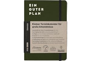 ‎EIN GUTER PLAN Ein guter Plan Mini 2026 – Ganzheitlicher Terminkalender für mehr Achtsamkeit und Selbstliebe – Nachhaltig produzierter Planer im handlichen DIN-A6-Format (Wald 2026)