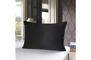 Townssilk 19 Momme 100% Seide Kissenbezug 1 Stück 40x60cm Schwarz