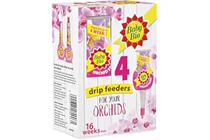 Baby Bio Automatic Orchid Drip Feeders, 4 x 40ml - Ready To Use Plant Food - Easy Care for Supporting Healthy Growth and Vibrant Flowering