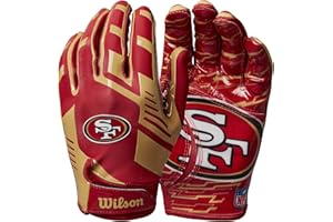 ‎WILSON Wilson Gloves NFL Team SUPER Grip, One Size fits All for Teenagers, Silicone/Stretch Lycra