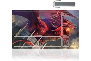 sabermaster MTG Playmat Table Mats Size 60X35 cm Mousepad Compatible for MTG RPG CCG Trading Card Game Play mats Original Play Mat Art Designs & Accessories (1)