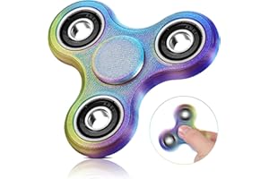 SCIONE 3D Printed Fidget Spinner Set – Sensory Toys for Kids & Adults | Stress & Anxiety Relief | ADHD Focus Tools | Ultra-Smooth Durable 3D Printed Fidget Toys for Relaxation(Red Blue Green)