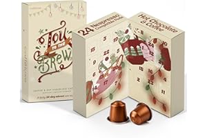 Cafféluxe Calendrier de l'Avent café – Capsule originale aromatisée de Noël (24 capsules)