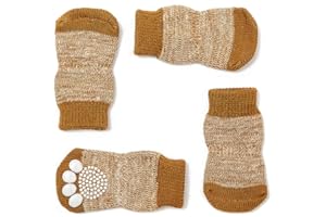 HARFKOKO Pet Heroic Indoor Anti-Rutsch Socken für Hunde und Katzen - 8 Größen von S bis 5XL für kleine-riesige Tiere - Pfotenschutz und Traktion Dank Silikon-Gel