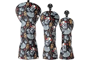 CRAFTSMAN Golf Paquete de 3 Fundas para Cabeza de Palo de Golf para Conductor Woods Hybrirds