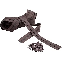 Nylon-Reißverschluss Zum Selbermachen – Durchgehende Kette Mit Metall-Schiebern, 6 Mm Breit, Polyesterband, Made In Italy (2 M + 6 Schieber, Grün)