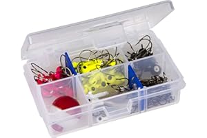 Flambeau Outdoors 1002 Tuff Tainer, Fishing Tackle Tray Box, Includes [2] Zerust Dividers, 6 Compartments