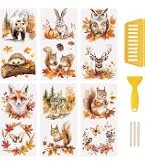 WANDIC Lot de 6 feuilles d'autocollants de transfert, papillons et floraux pour bricolage, scrapbooking, albums photo, meubles, 15 x 30 cm WANDIC Lot de 6 feuilles d'autocollants de transfert, papillons et floraux pour bricolage, scrapbooking, albums photo, meubles, 15 x 30 cm