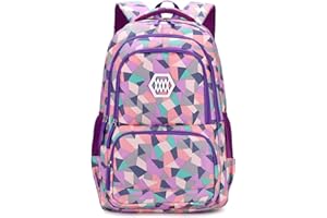 UEK Mochila Impermeable Multifuncional de Viaje, Camping y Escolar para Niños y Niñas (Amarillo)