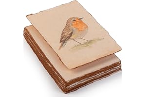 ‎WANDERINGS Wanderings Handgemachtes Vintage Büttenpapier - cm - 50 Blankoblätter - Ideal Für "Save The Date", Einladungen, Notizen, Diy Kunst & Handwerk - Dickes 150 gsm Recycling-Baumwollpapier