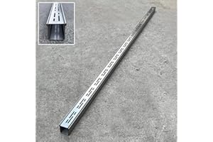 VIBEO Canaletta Scolo Acqua Piovana Canale di Scarico Stretto in Acciaio Inossidabile 304, Filtri Lineari per Grondaie per Terrazza da Giardino, Fattoria, Drenaggio Della Trincea con Griglia Rimovibile(W3.5