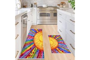 LIBRNTY Tappetini da Cucina,Tappeti da cucina lavabili antiscivolo,Tappeto cucina lavabile,Passatoia Corridoio Facile da Pulire,Durevole Tappetino zerbino Lavabile per Cucina,Soggiorno,Ufficio