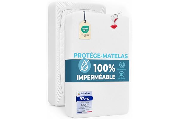 Dreamzie Protege Matelas 140x190 cm Imperméable - Alese 140x190 Douce, Hypoallergénique, Respirante - Certifiée Oeko-Tex